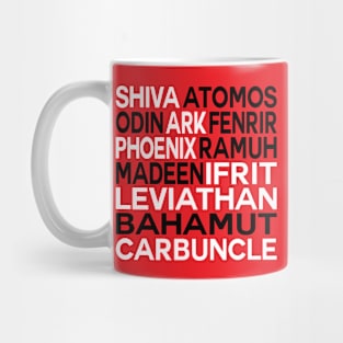 Summon Magic Word Cloud Final Fantasy IX Version Mug